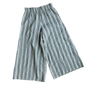 WIDE LEG BOHO Mamie Ruth Striped Pants Medium Festival Hippie Made in USA
